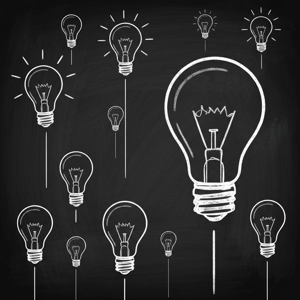 電球 - アイデアとイノベーション